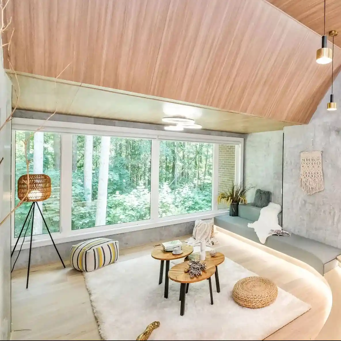 Completed residential interior renovation showcasing refined living space